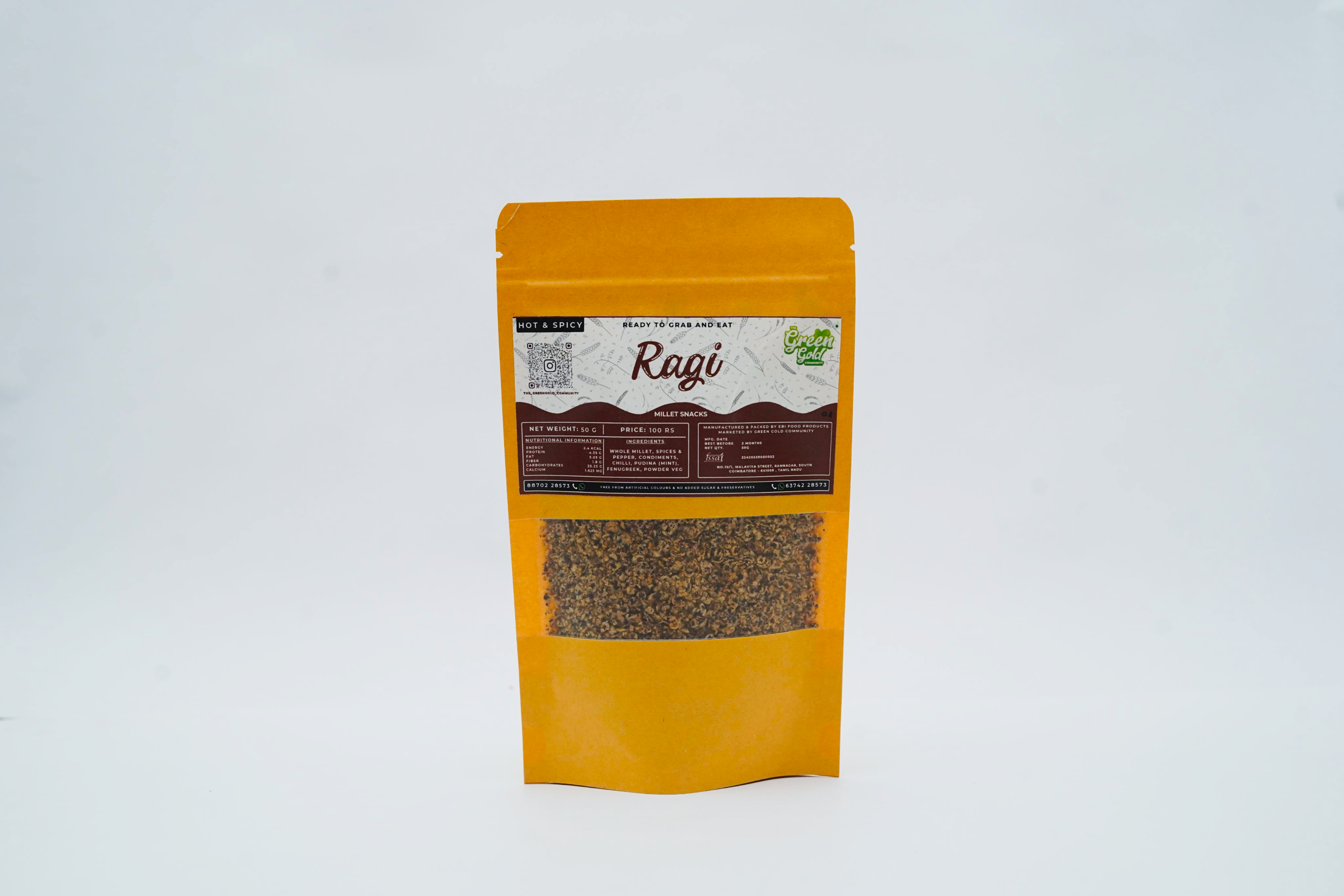 RAGI HOT & SPICY 50G