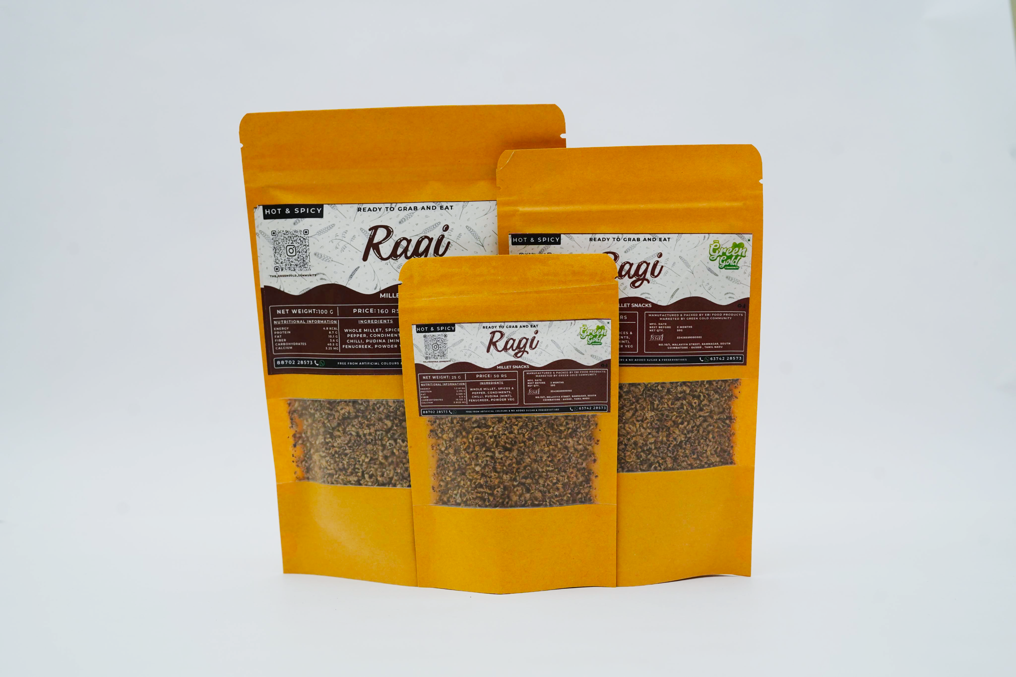RAGI HOT & SPICY 100G