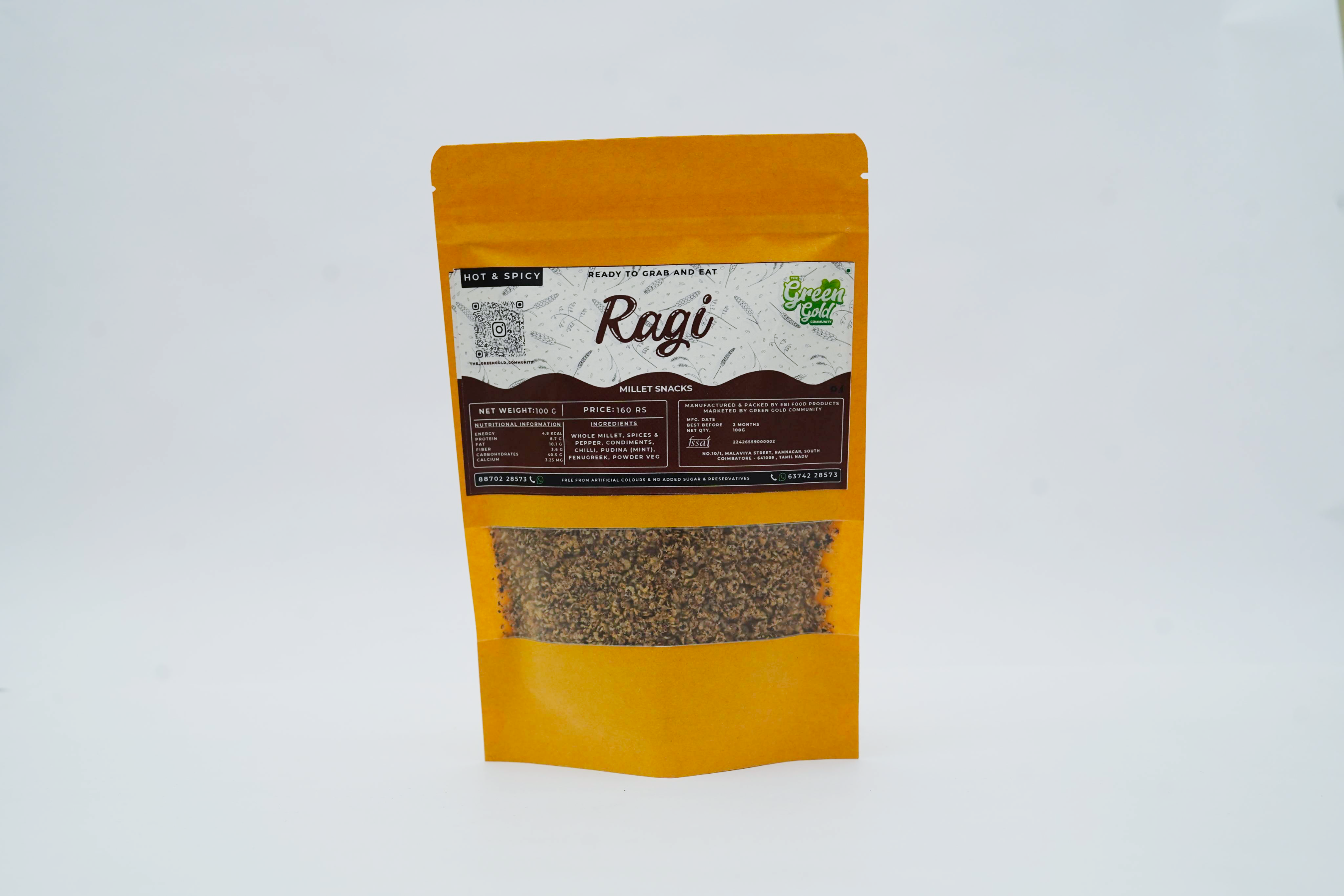 RAGI HOT & SPICY 100G